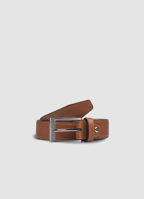 Language Shoes-Men-Brik Belt-Premium Leather-Tan Colour-Belt