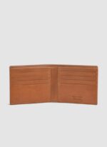 Language Shoes-Men-Shrilk Bi-fold Wallet-Premium Leather-Tan Colour-Leather Accessories