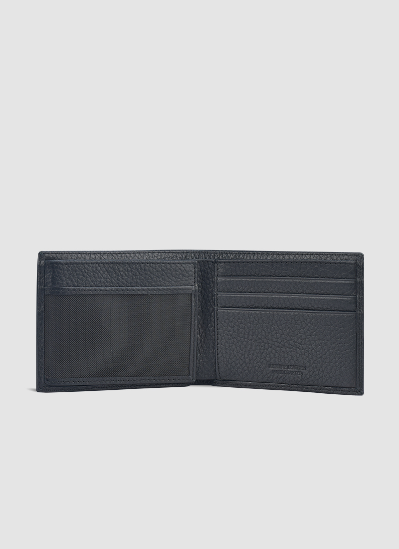 Language Shoes-Men-Thomas Bi-fold Wallet-Premium Leather-Black Colour-Leather Accessories