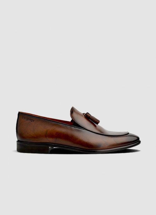 Language Shoes-Men-Chan Loafer-Premium Leather-Brown Colour-Formal Shoe