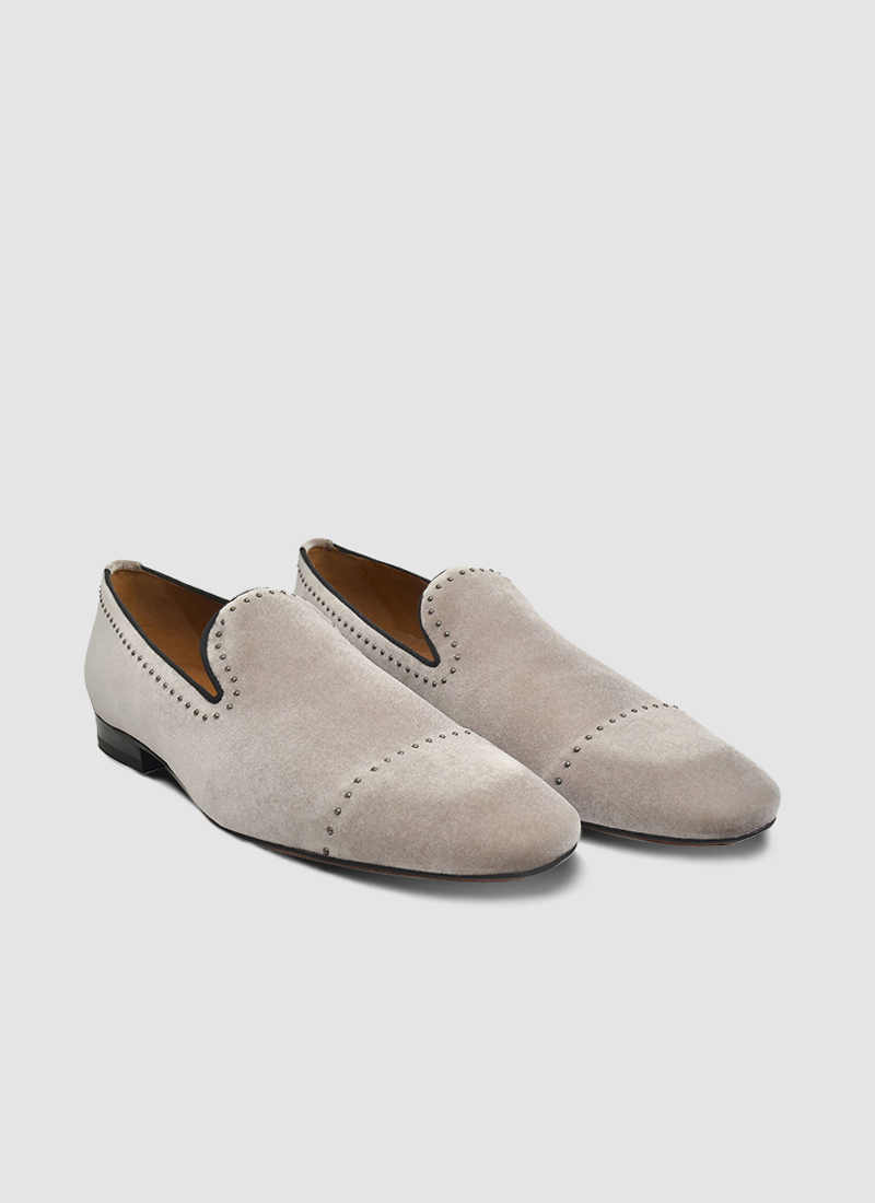 Language Shoes-Men-Jared Loafer-Fabric-Taupe Colour-Formal Shoe