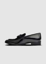 Language Shoes-Men-August Loafer-Combination of Leather/Fabric-Black Colour-Formal Shoe