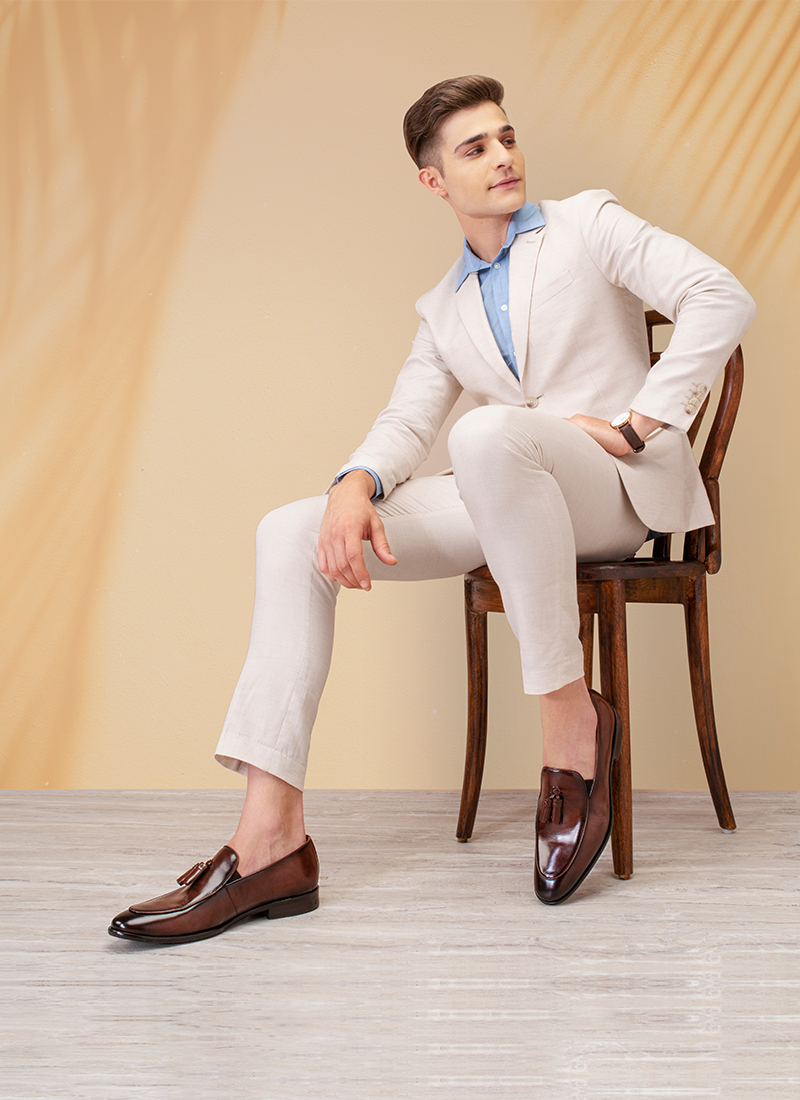 Language Shoes-Men-Chan-Loafer-Premium Leather-Brown Colour-Formal Shoe