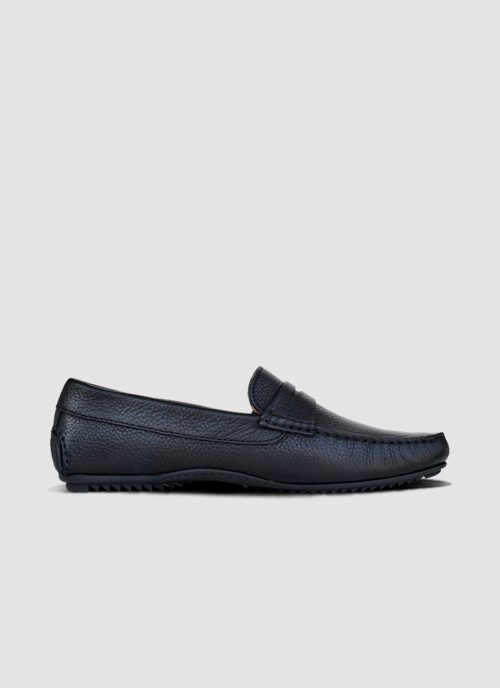 Language Shoes-Men-Moscio Driver-Premium Leather-Black Colour-Casual Shoe