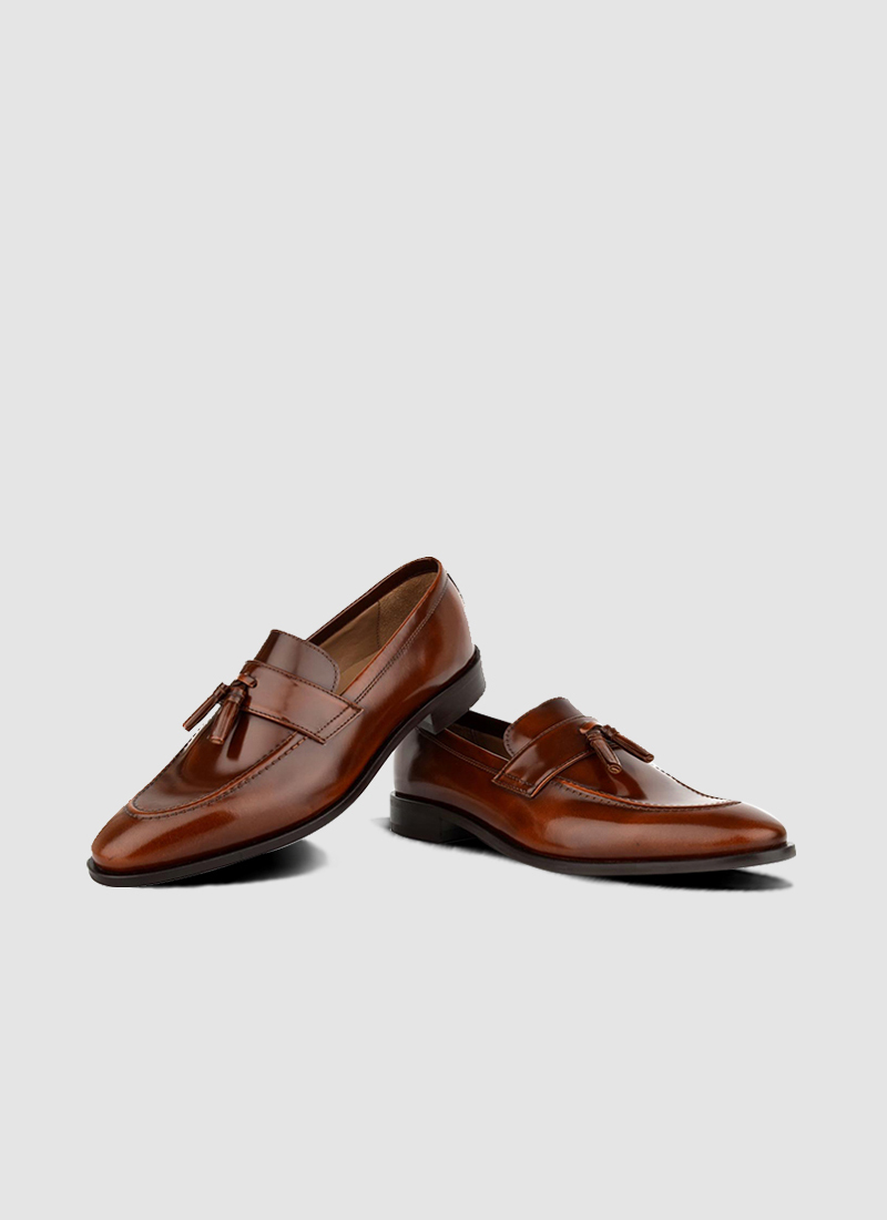 Language Shoes-Men-Dell Loafer-Premium Leather-Tan Colour-Formal Shoe