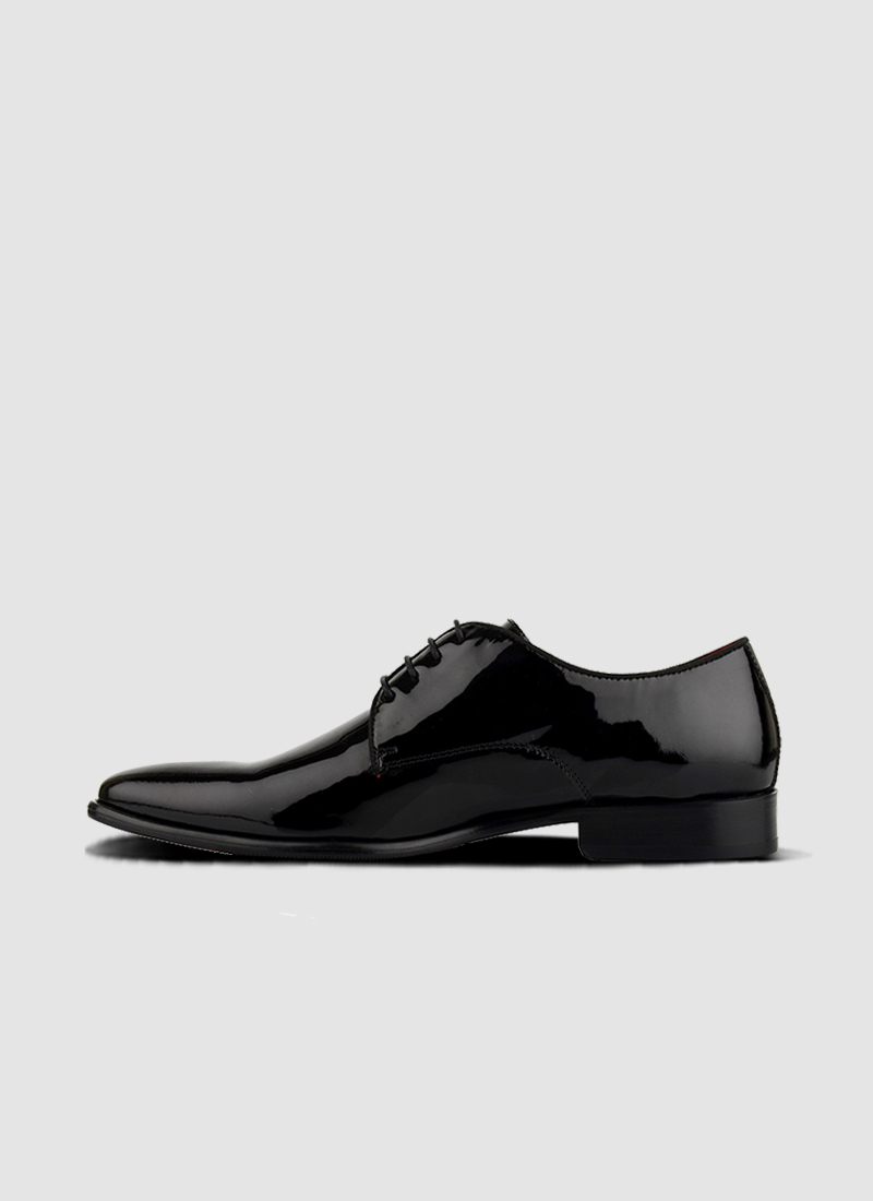 Language Shoes-Men-Noble Derby-Premium Leather-Black Colour-Formal Shoe