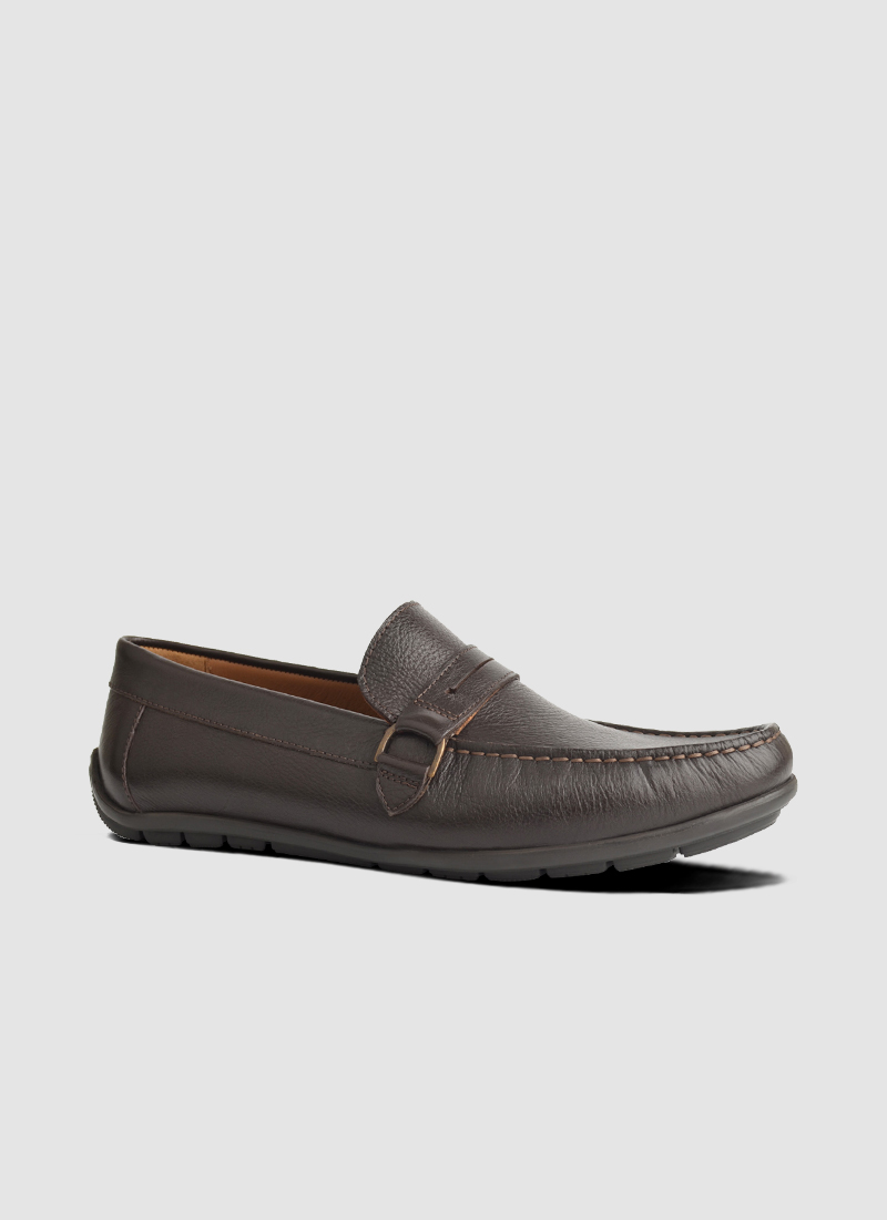 Language Shoes-Men-Justin Driver-Premium Leather-Brown Colour-Casual Shoe