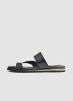 Language Shoes-Men-Gilson Sandal-Premium Leather-Black Colour-Sandal