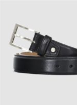 Language Shoes-Men-Travis Belt-Premium Leather-Black Colour-Belt