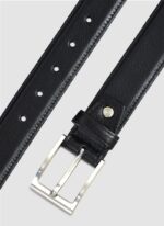 Language Shoes-Men-Travis Belt-Premium Leather-Black Colour-Belt