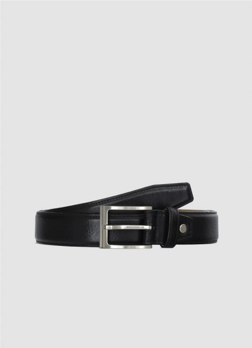 Language Shoes-Men-Travis Belt-Premium Leather-Black Colour-Belt