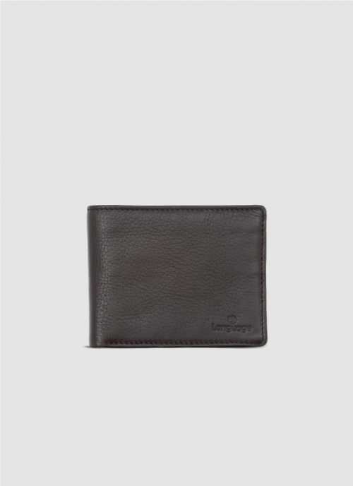 Language Shoes-Men-Dean Bi-fold Wallet-Premium Leather-Brown Colour-Leather Accessories