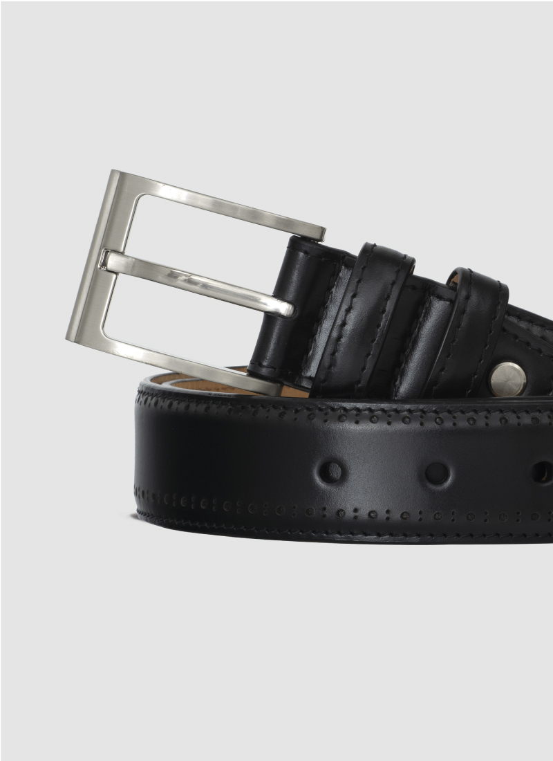 Roger Belt - Genuine Crust leather with nickel finish buckle