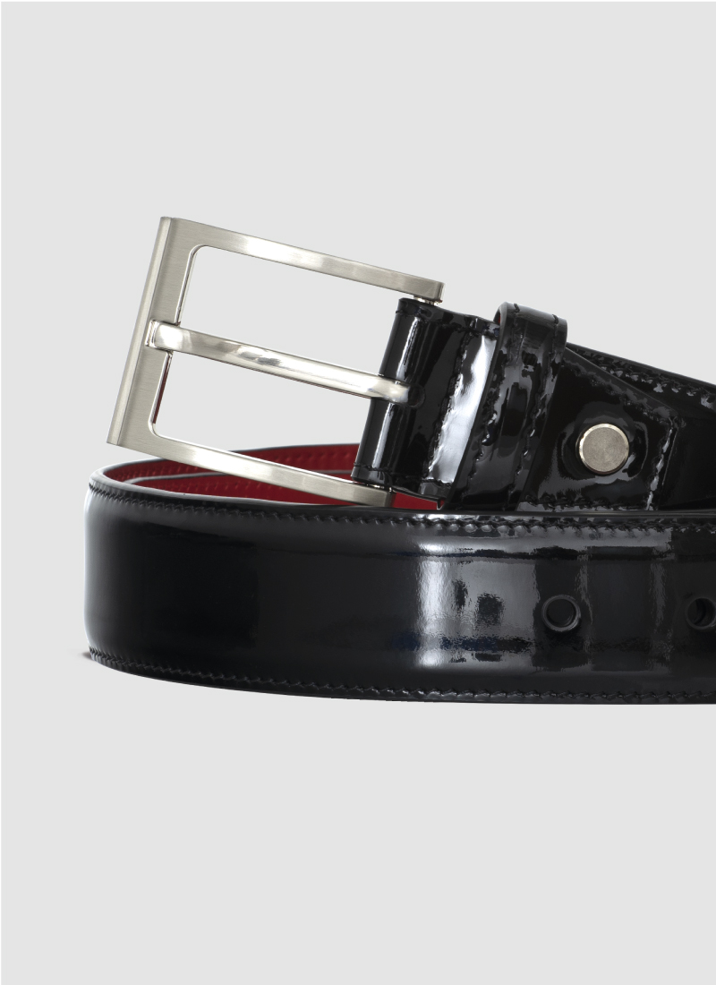 Language Shoes-Men-Plimpton Belt-Premium Leather-Black Colour-Belt