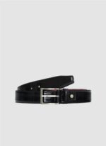 Language Shoes-Men-Plimpton Belt-Premium Leather-Black Colour-Belt