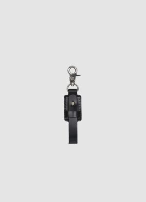 Language Shoes-Men-West Key Chain with Dog Hook-Premium Leather-Black Colour-Leather Accessories