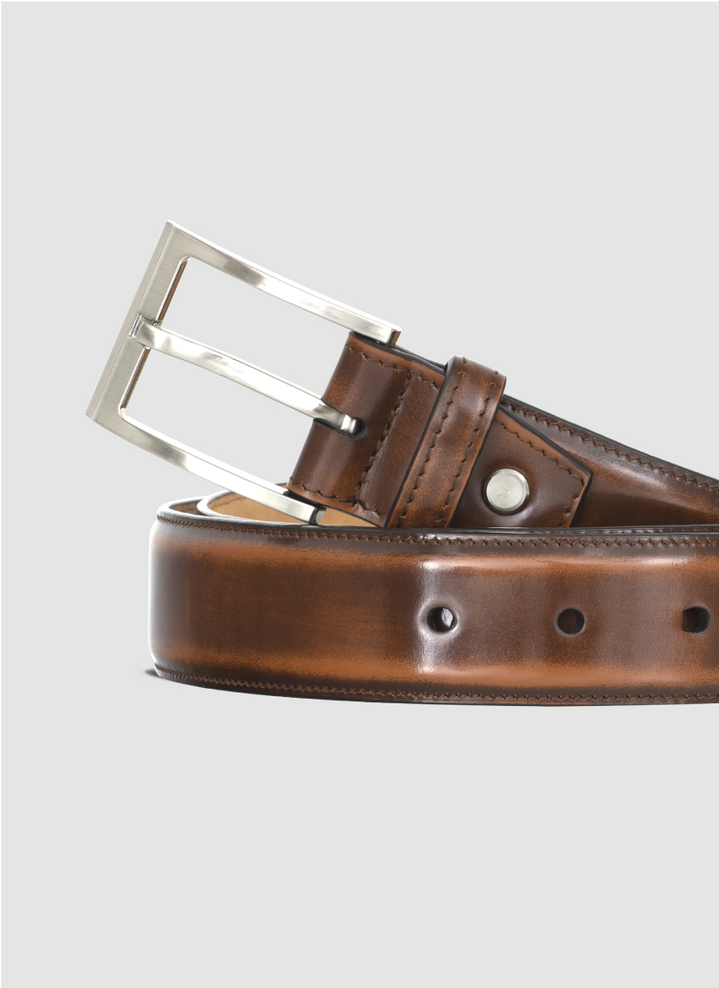 Language Shoes-Men-Parker Belt-Premium Leather-Tan Colour-Belt