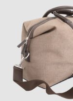 Language Shoes-Men-Explorer Duffle-Combination of Fabric/Leather-Beige Colour-Leather Accessories