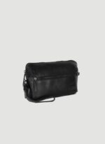 Language Shoes-Men-Venn Wash Bag-Premium Leather-Black Colour-Leather Accessories