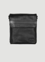 Language Shoes-Men-Seth Cross Body-Premium Leather-Black Colour-Leather Accessories