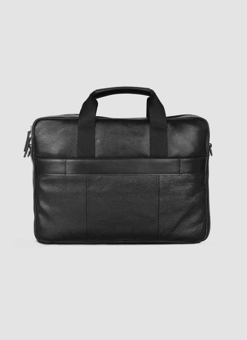 Language Shoes-Men-Julio Folio Bag(ipad Holder)-Premium Leather-Black Colour-Leather Accessories