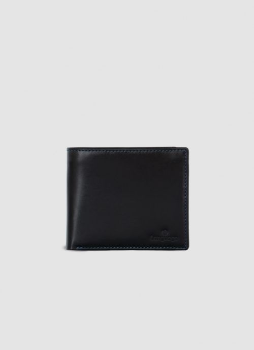 Language Shoes-Men-Ian Slimfold Wallet-Premium Leather-Blue Colour-Leather Accessories