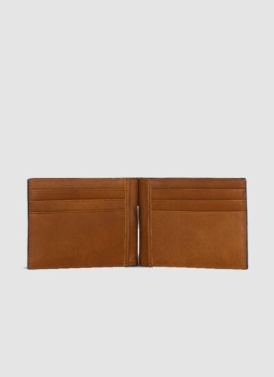 Language Shoes-Men-Wright Laser Money Clip-Premium Leather-Brown Colour-Leather Accessories