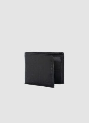 Language Shoes-Men-Juan Milled Coin Wallet-Premium Leather-Black Colour-Leather Accessories