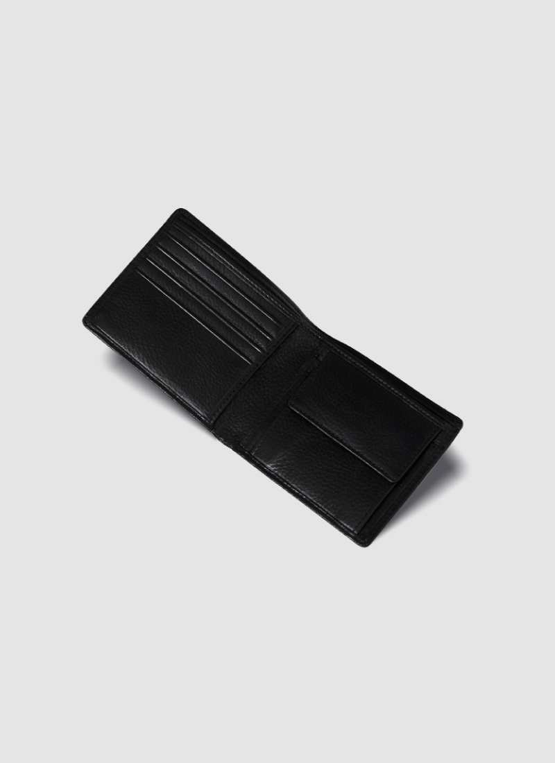 JUAN Milled Coin Wallet - Made of Genuine Milled Leather