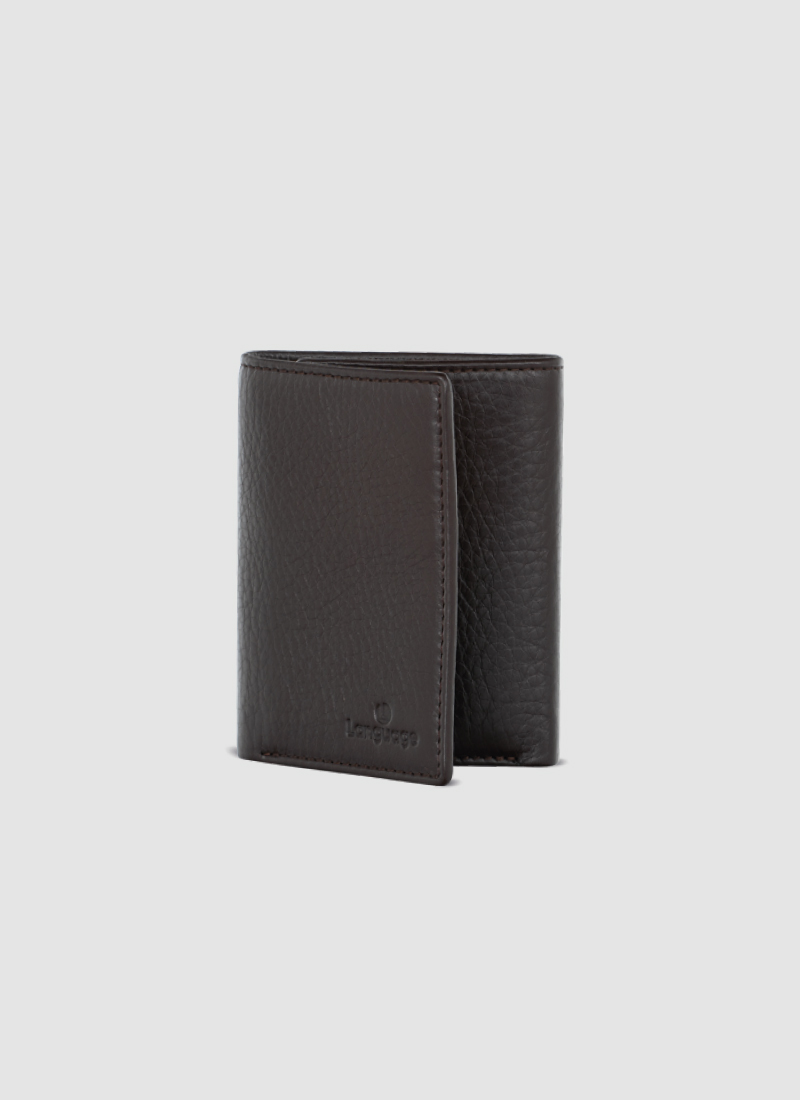WOODS Milled Trifold Wallet - made of genuine milled leather