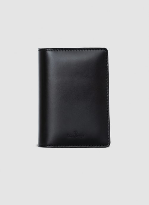 Language Shoes-Men-Pharrel Passport Holder-Premium Leather-Black Colour-Leather Accessories