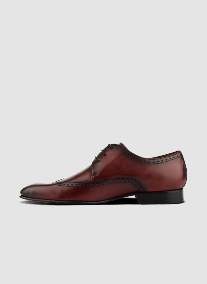 Plush Derby Leather Shoes | Handpainted | Crafted Signature Look