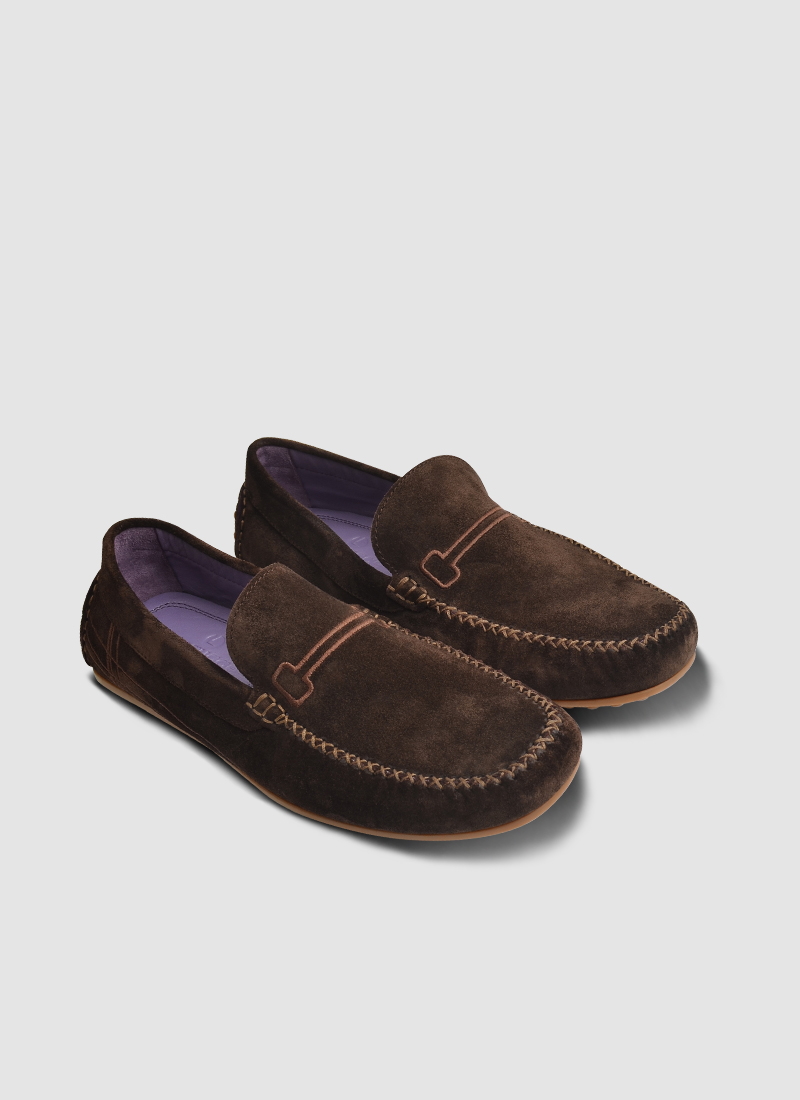 Language Shoes-Men-Ryuk Driver-Premium Leather-Brown Colour-Casual Shoe