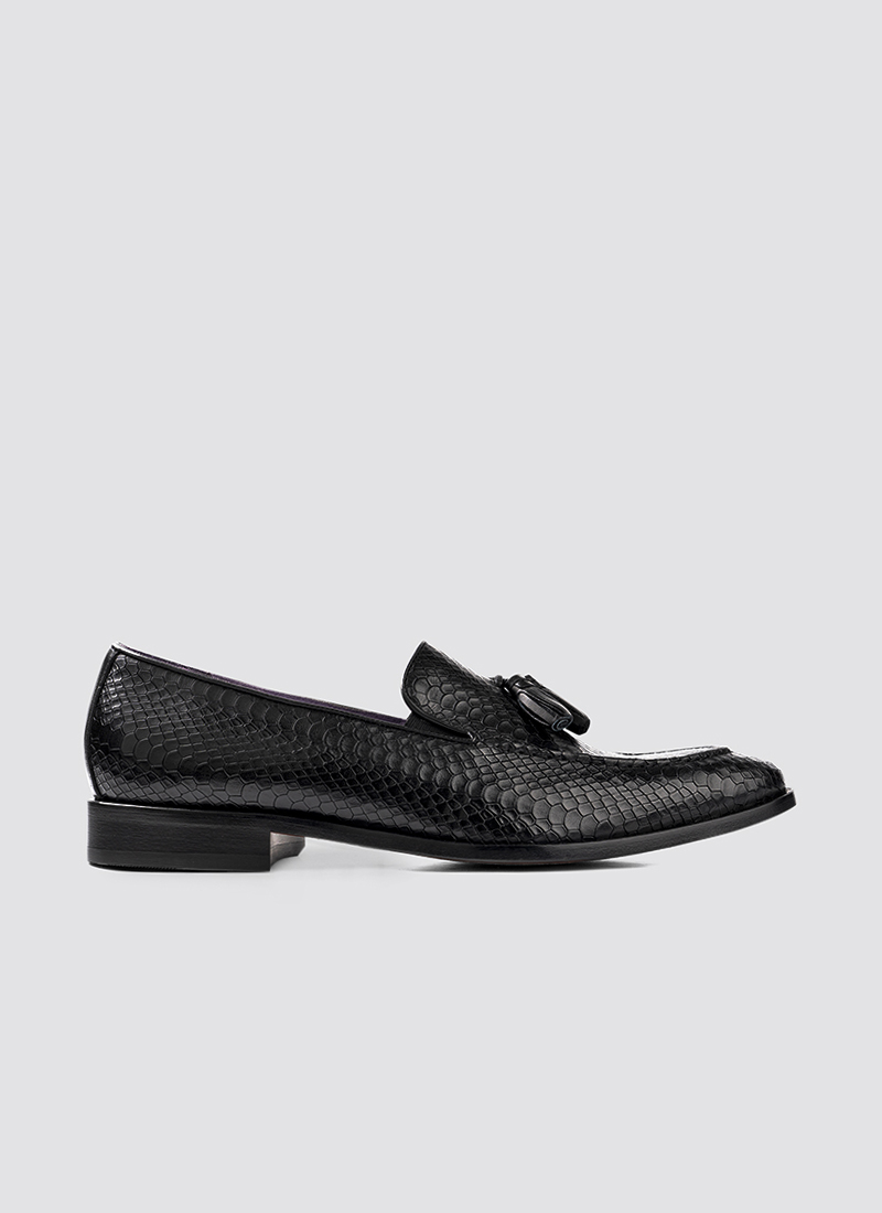 Language Shoes-Men-Braun Loafer-Premium Leather-Black Colour-Formal Shoe