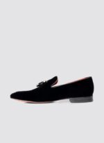 Language Shoes-Men-Colton Loafer-Fabric-Black Colour-Formal Shoe