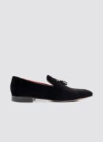 Language Shoes-Men-Colton Loafer-Fabric-Black Colour-Formal Shoe