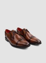 Language Shoes-Men-Dylaney Derby-Premium Leather-Tan Colour-Formal Shoe