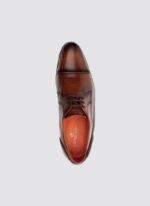 Language Shoes-Men-Dylaney Derby-Premium Leather-Tan Colour-Formal Shoe
