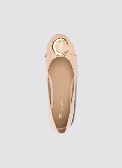 Language Shoes-Women-Circie Ballerina-Premium Leather-Rose Colour-Formal Shoe
