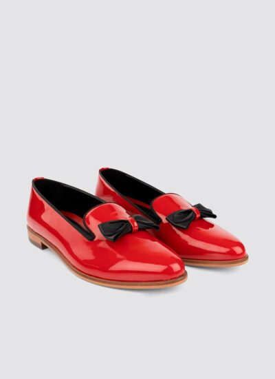 Language Shoes-Women-Urania Loafer-Premium Leather-Red Colour-Formal Shoe