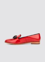 Language Shoes-Women-Urania Loafer-Premium Leather-Red Colour-Formal Shoe