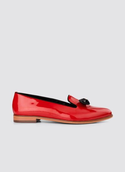 Language Shoes-Women-Urania Loafer-Premium Leather-Red Colour-Formal Shoe