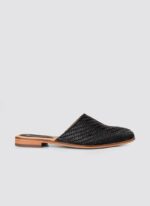 Language Shoes-Women-Eos Mule-Premium Leather-Black Colour-Sandal