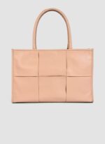 Language Shoes-Women-Mocha Tote-Premium Leather-Rose Colour-Leather Accessories