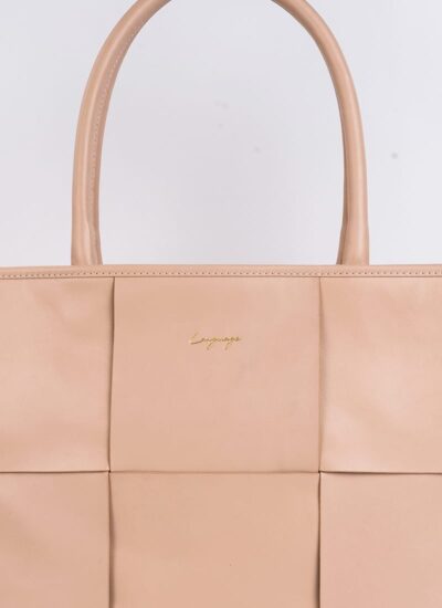 Language Shoes-Women-Mocha Tote-Premium Leather-Rose Colour-Leather Accessories