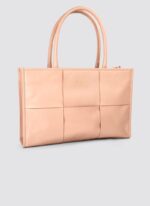 Language Shoes-Women-Mocha Tote-Premium Leather-Rose Colour-Leather Accessories