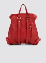 Language Shoes-Women-Oyester Backpack-Premium Leather-Red Colour-Leather Accessories