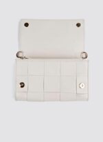 Language Shoes-Women-Sterling Wallet on Chain-Premium Leather-Ecru Colour-Leather Accessories