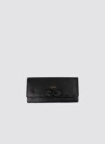 Language Shoes-Women-Onyx Long Wallet-Premium Leather-Black Colour-Leather Accessories