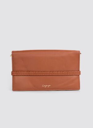 Language Shoes-Women-Keily Wallet on Chain-Premium Leather-Tan Colour-Leather Accessories